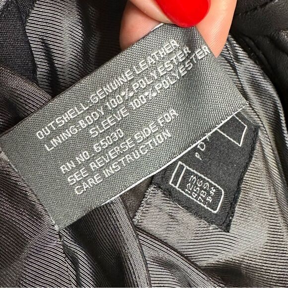 Ladies Vintage Black Leather Jacket Proshield Signature Collection Sz M - Picture 9 of 11